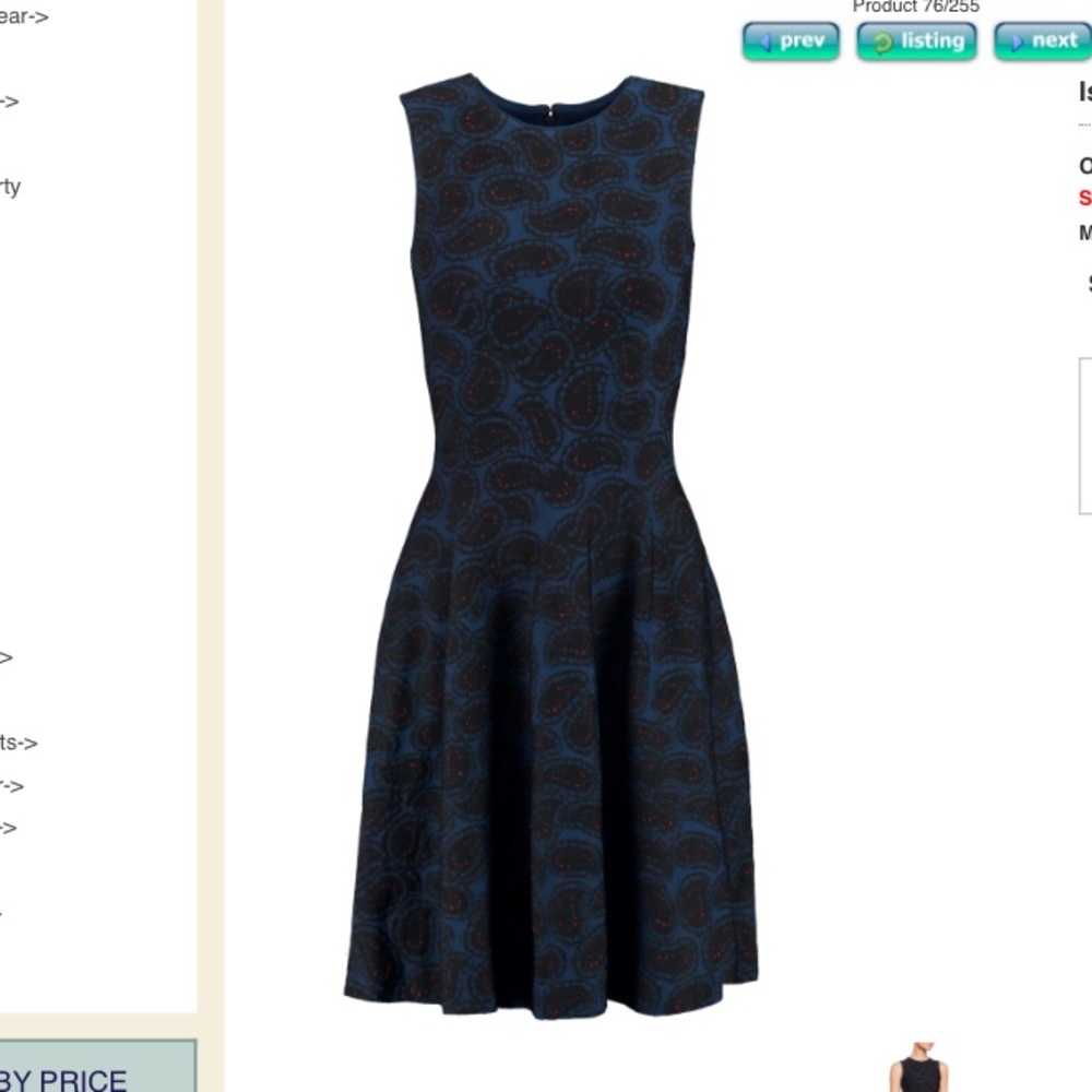 EUC Issa Knit Flare Dress sz S